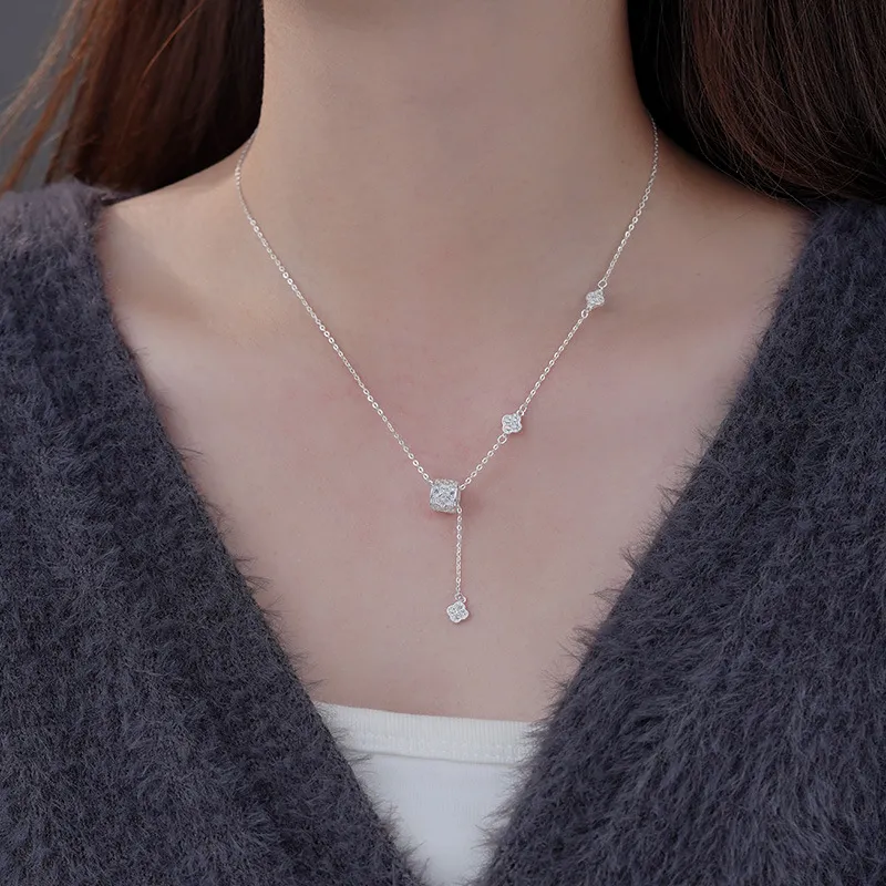 CLARKIA FLOWER S999 Fine Silver Necklaces Women's-4