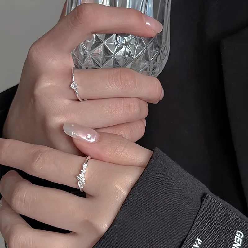 CLARKIA FLOWER S999 Fine Silver Rings Women's-2