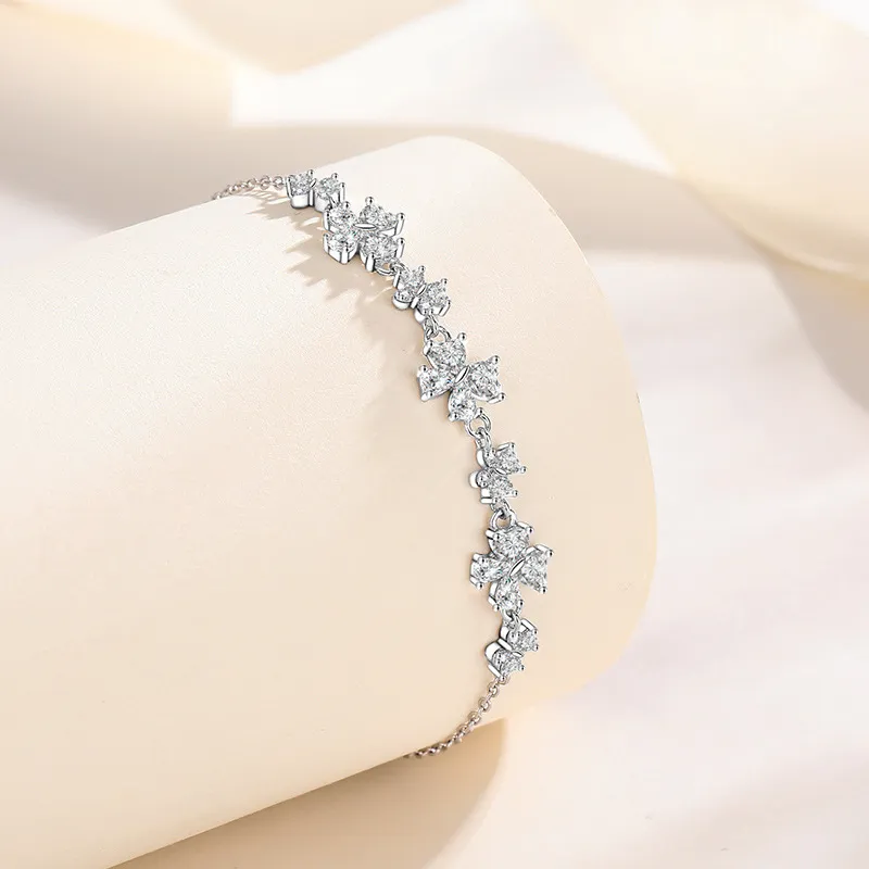 CLARKIA FLOWER S925 Silver Bracelets Women's-3