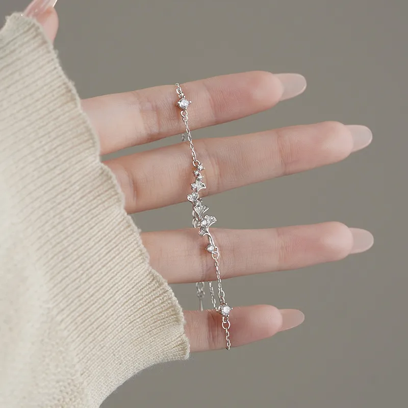 CLARKIA FLOWER 999 Fine Silver Bracelets Women's-4