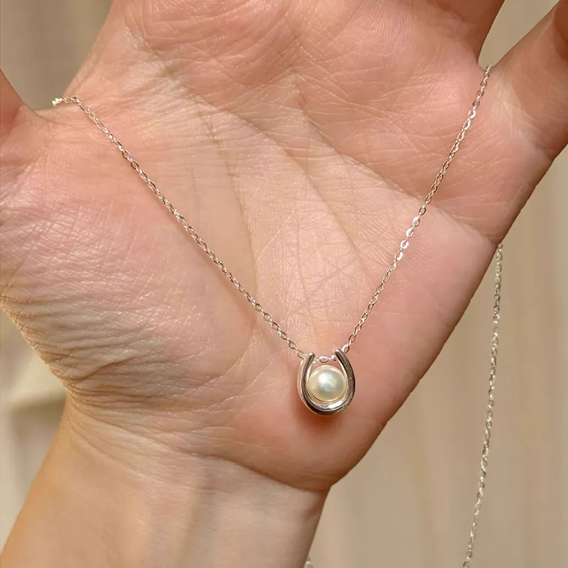 CLARKIA FLOWER S925 Silver Necklaces Women's-3