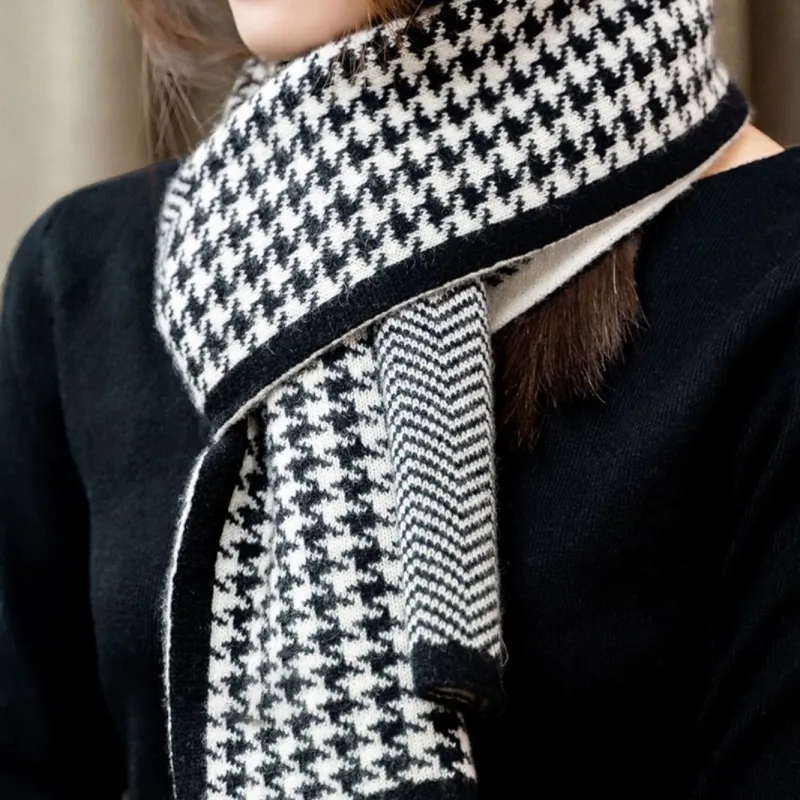 CLARKIA FLOWER Knit Scarves Unisex-5