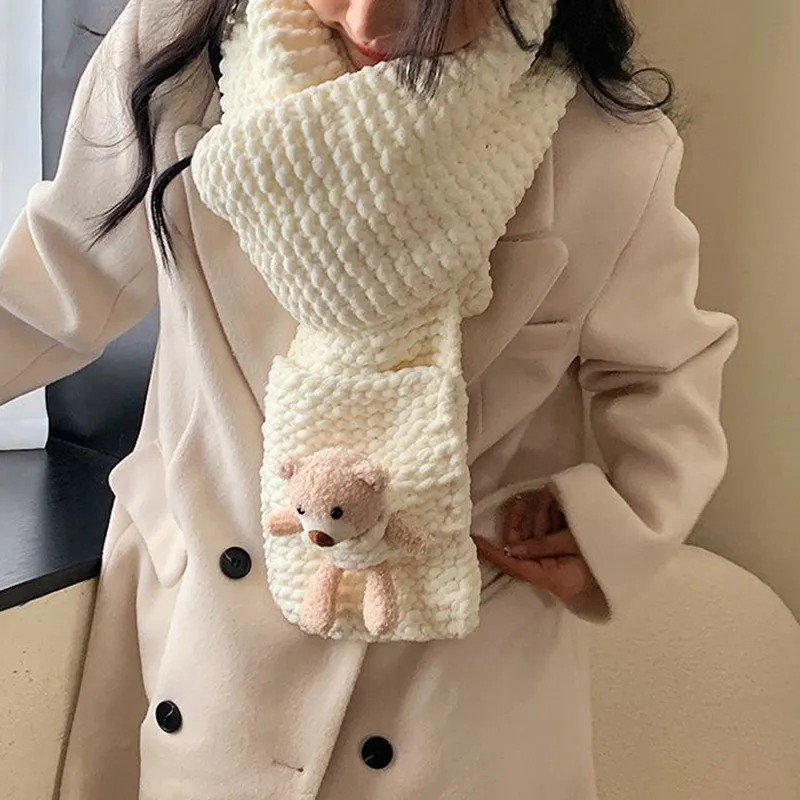 CLARKIA FLOWER Knit Scarves Unisex-1