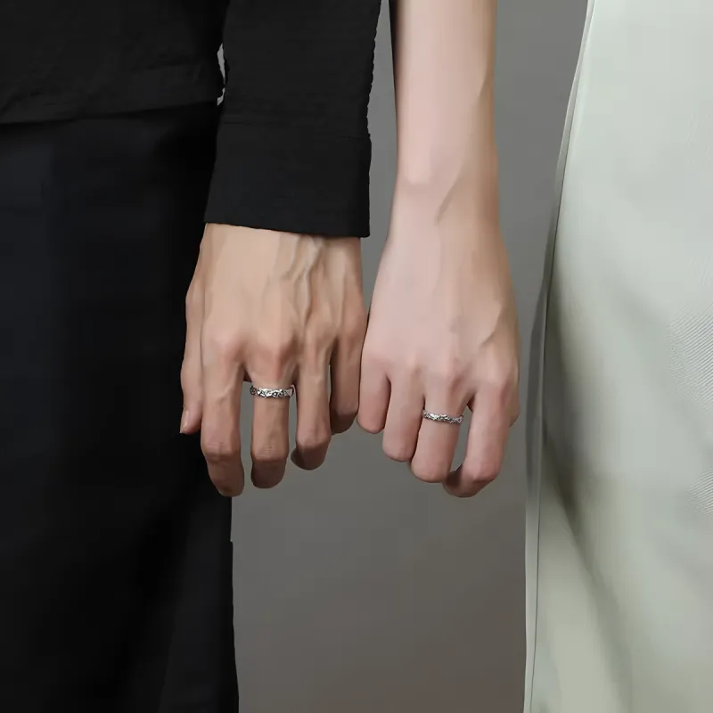 CLARKIA FLOWER S999 Fine Silver Rings Unisex-3