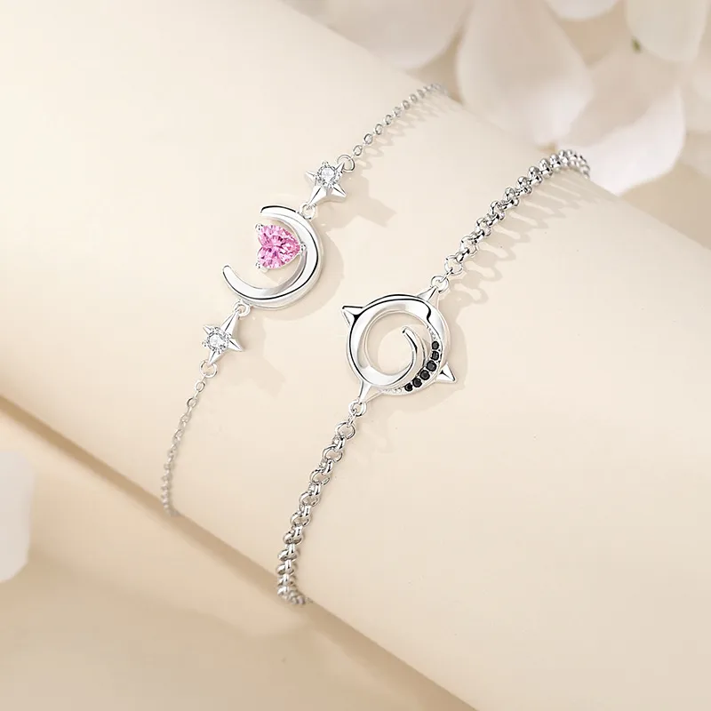 CLARKIA FLOWER S925 Silver Bracelets Unisex-3
