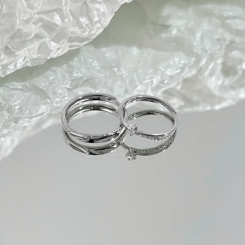 CLARKIA FLOWER 925 Sterling Silver Rings Unisex-3