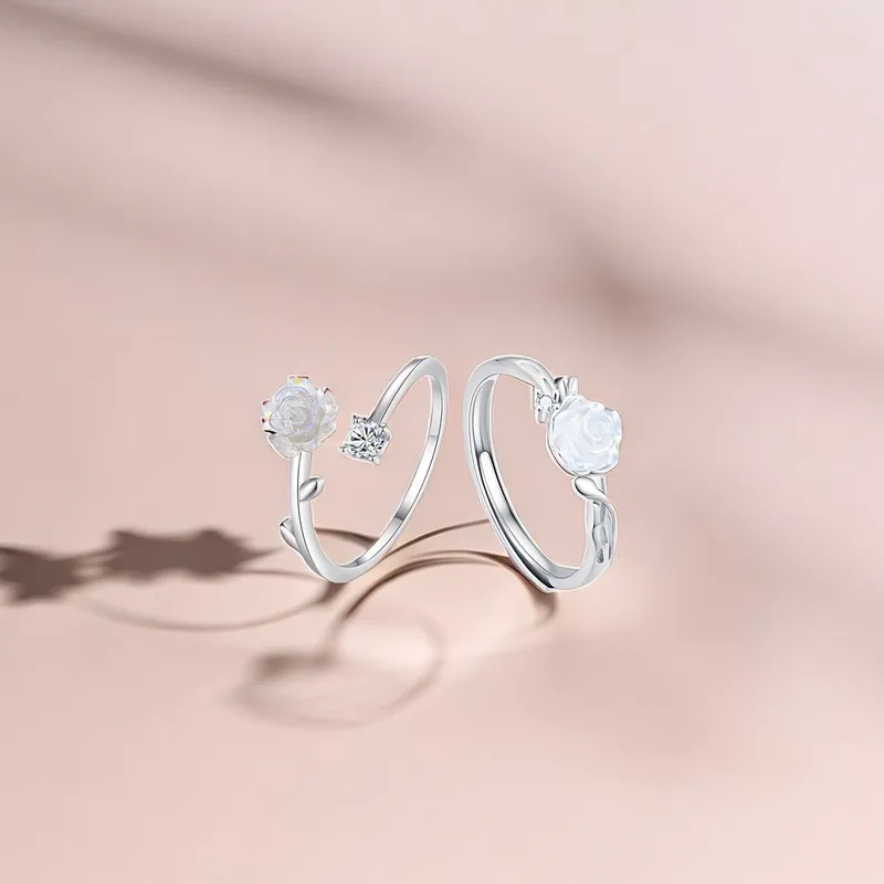 CLARKIA FLOWER S999 Fine Silver Rings Women's-4