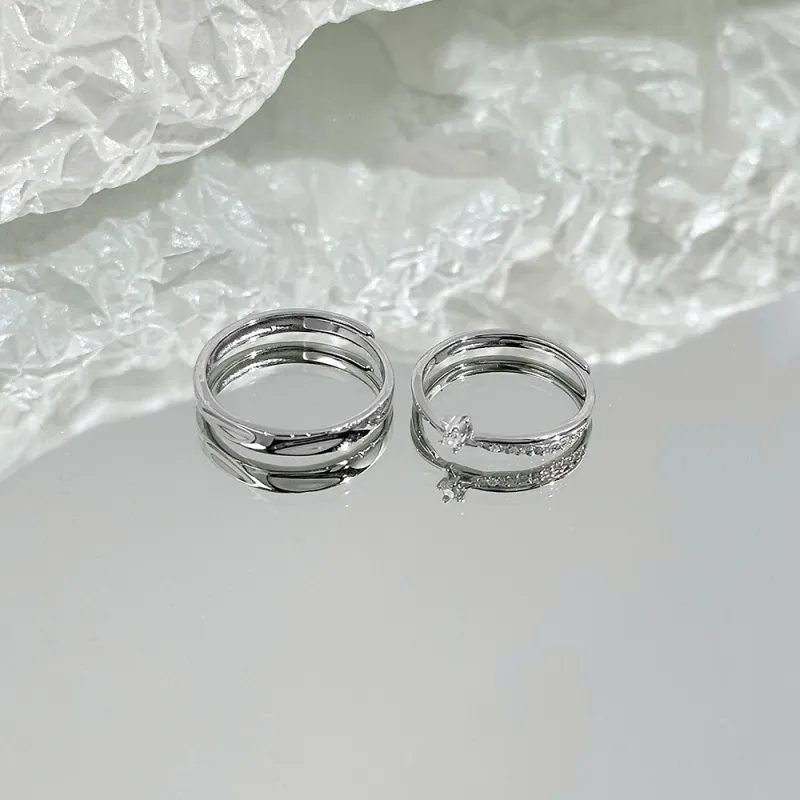 CLARKIA FLOWER 925 Sterling Silver Rings Unisex-2
