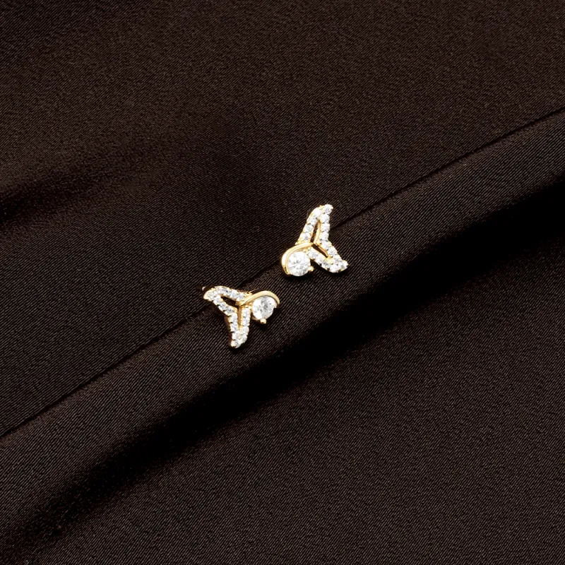 CLARKIA FLOWER 999 Fine Silver Stud Earrings Women's-2
