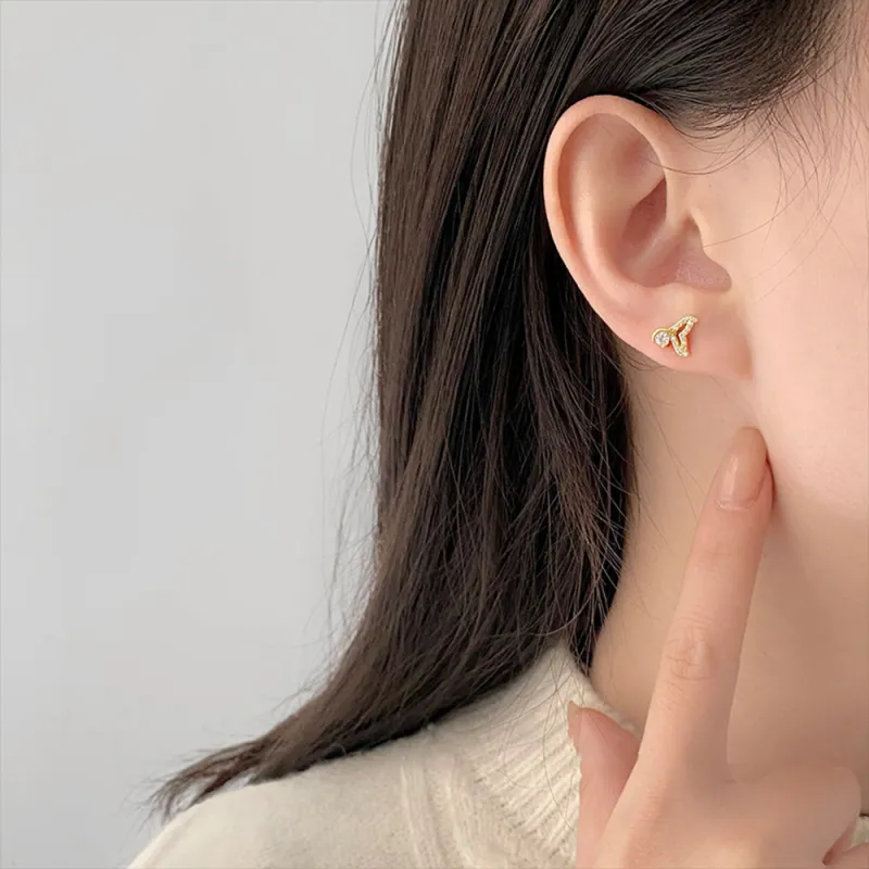 CLARKIA FLOWER 999 Fine Silver Stud Earrings Women's-3