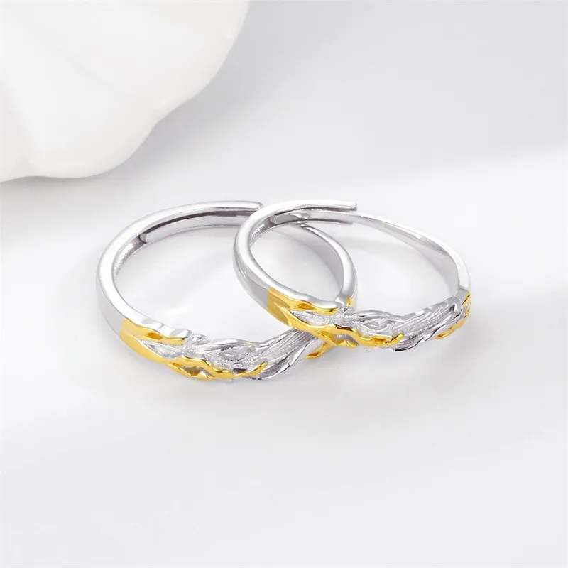 CLARKIA FLOWER S999 Fine Silver Rings Unisex-6