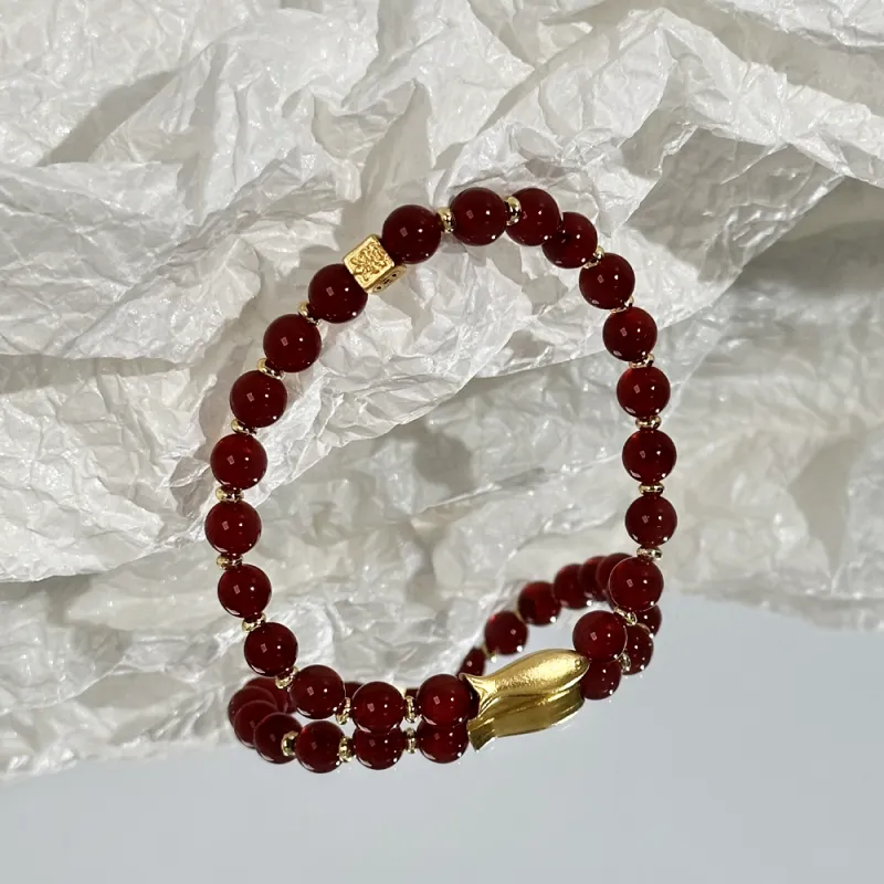 CLARKIA FLOWER Agate Bracelets Women's-5
