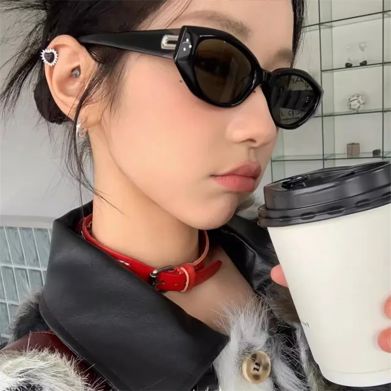 CLARKIA FLOWER PC Metal Cat Eye Sunglasses Unisex-3