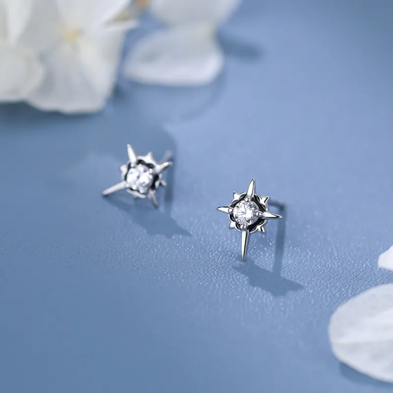 CLARKIA FLOWER 999 Fine Silver Stud Earrings Unisex-6