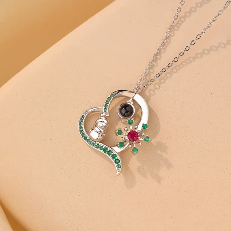 CLARKIA FLOWER Copper Necklaces Women's-2
