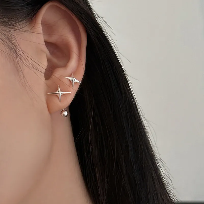 CLARKIA FLOWER 999 Fine Silver Stud Earrings Unisex-3