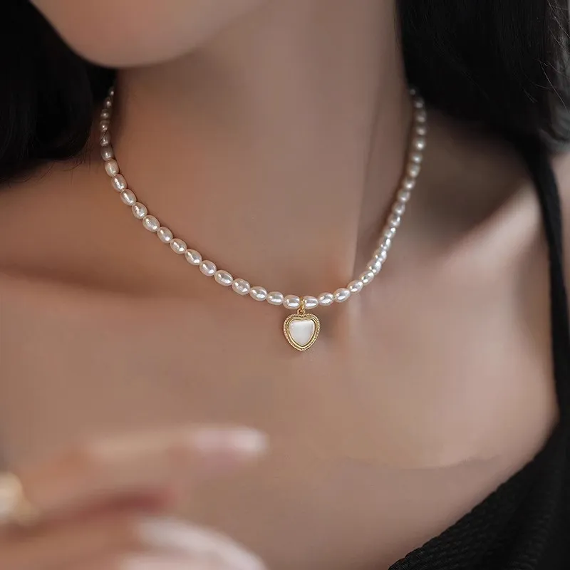 CLARKIA FLOWER Freshwater Pearl Necklaces Women's-2