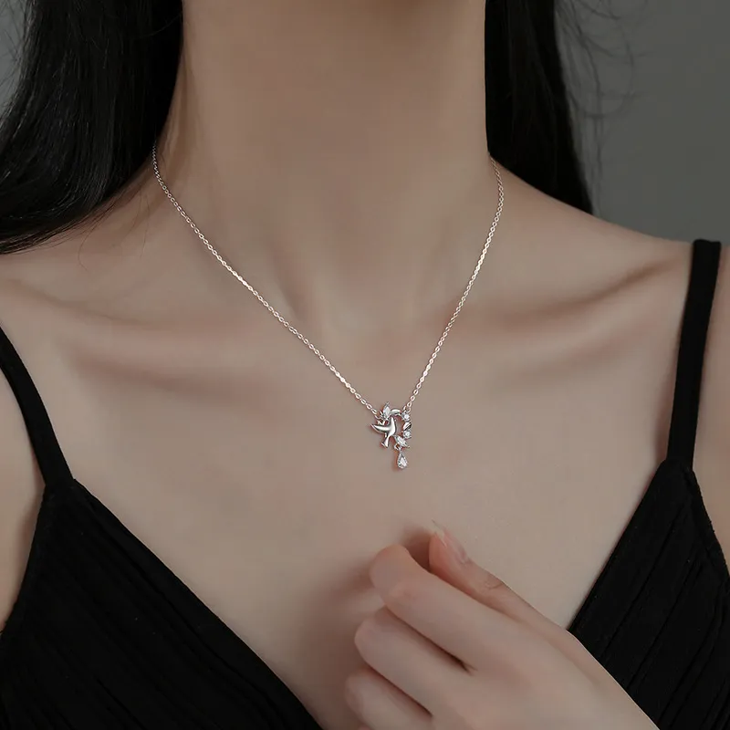 CLARKIA FLOWER S999 Fine Silver Necklaces Women's-1