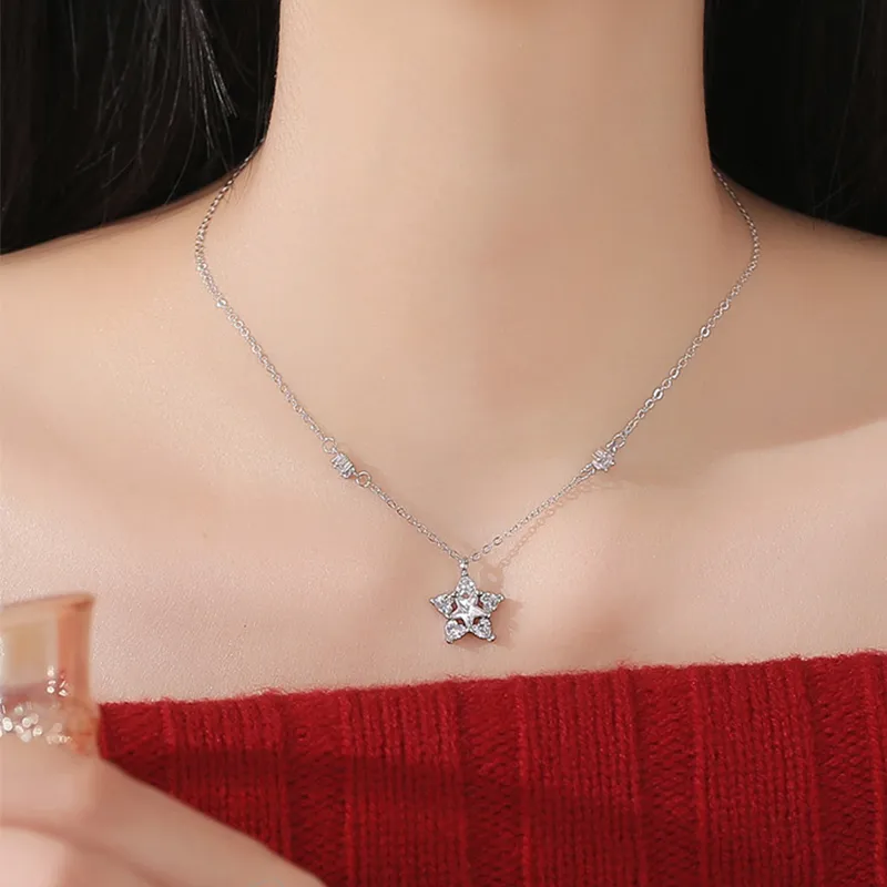 CLARKIA FLOWER S999 Fine Silver Necklaces Women's-2