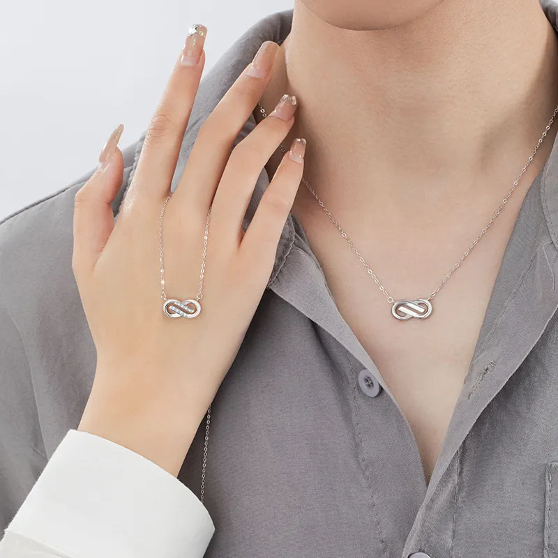 CLARKIA FLOWER 925 Sterling Silver Necklaces Unisex-4