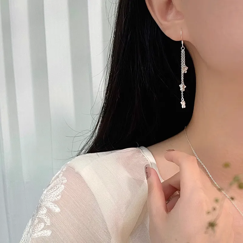 CLARKIA FLOWER S999 Fine Silver Earrings Women's-3