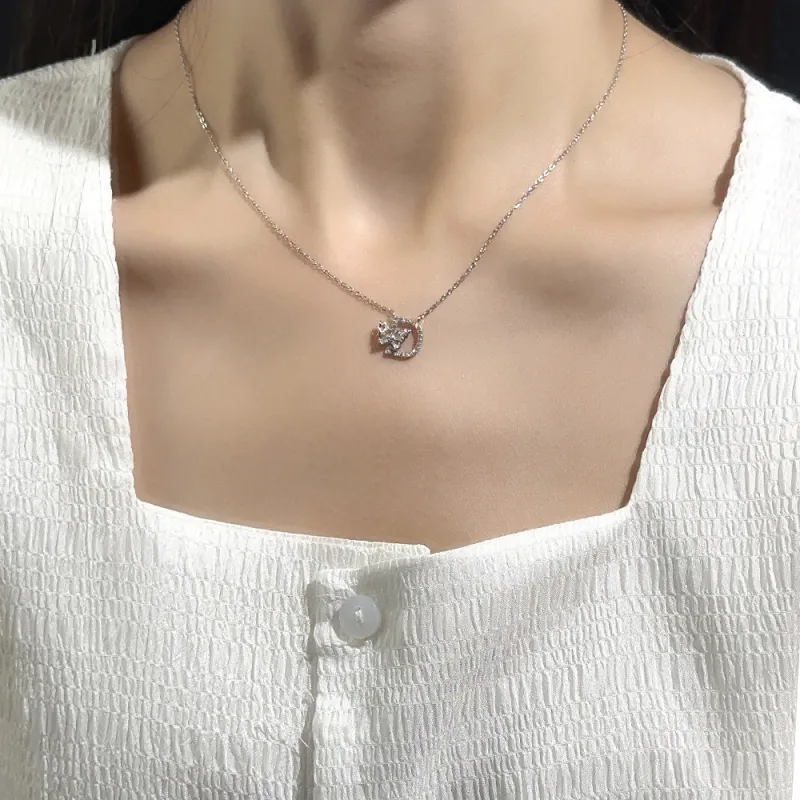 CLARKIA FLOWER 925 Sterling Silver Necklaces Women's-2