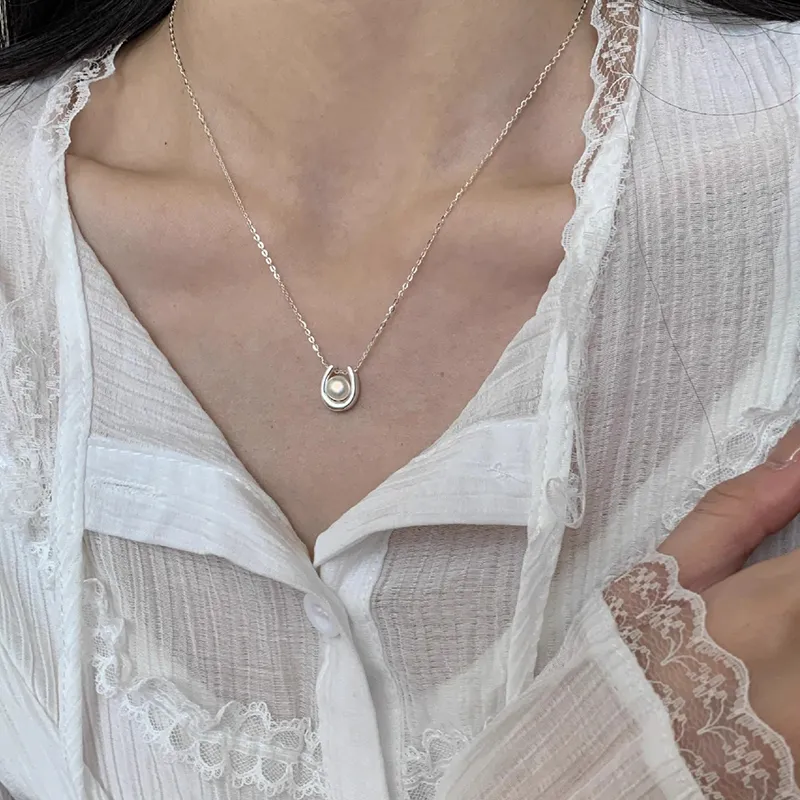 CLARKIA FLOWER S925 Silver Necklaces Women's-1