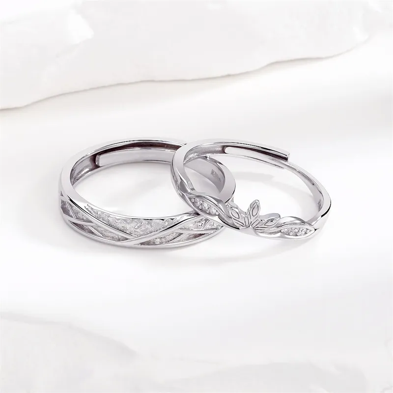 CLARKIA FLOWER 999 Fine Silver Rings Unisex-6