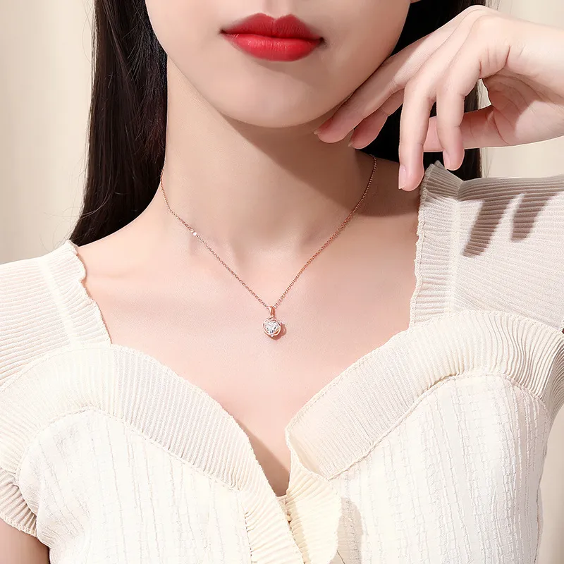 CLARKIA FLOWER S925 Silver Necklaces Women's-1