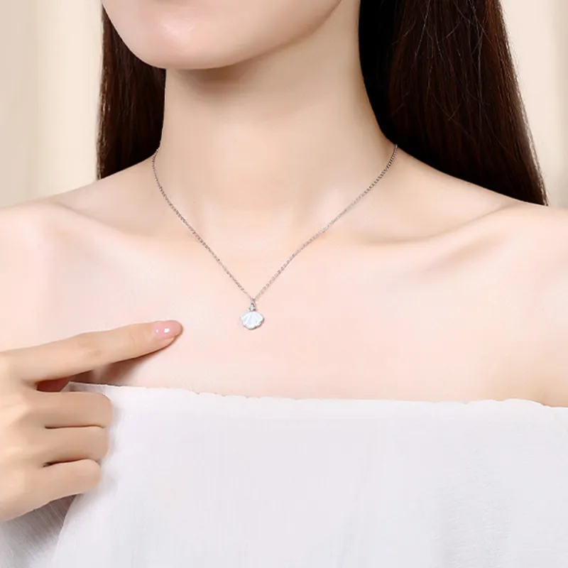 CLARKIA FLOWER S925 Silver Necklaces Women's Silver Rose Gold Necklace-9