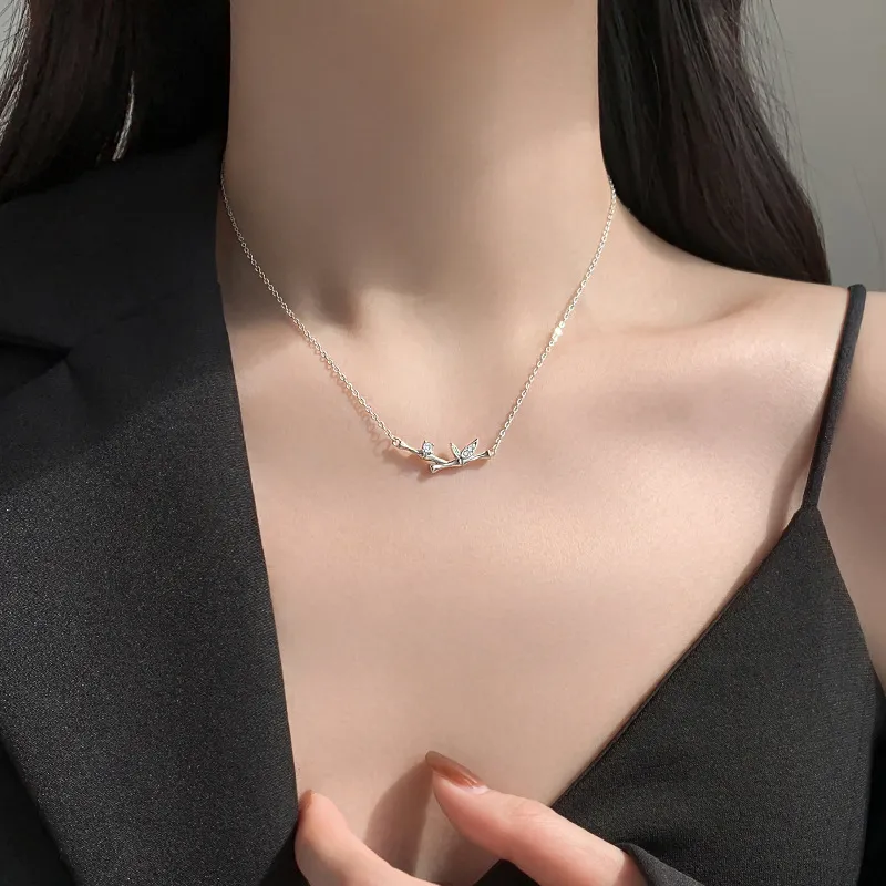 CLARKIA FLOWER S999 Fine Silver Necklaces Women's-3