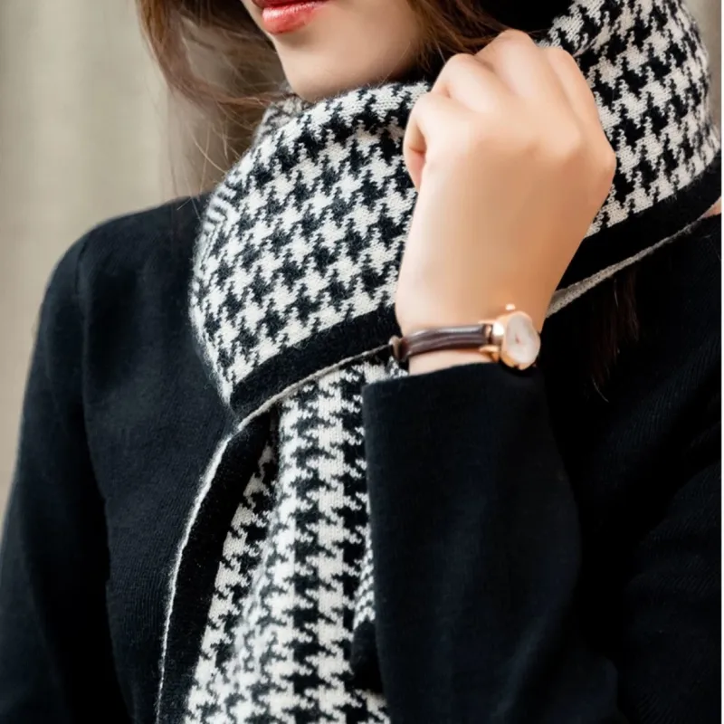 CLARKIA FLOWER Knit Scarves Unisex-4
