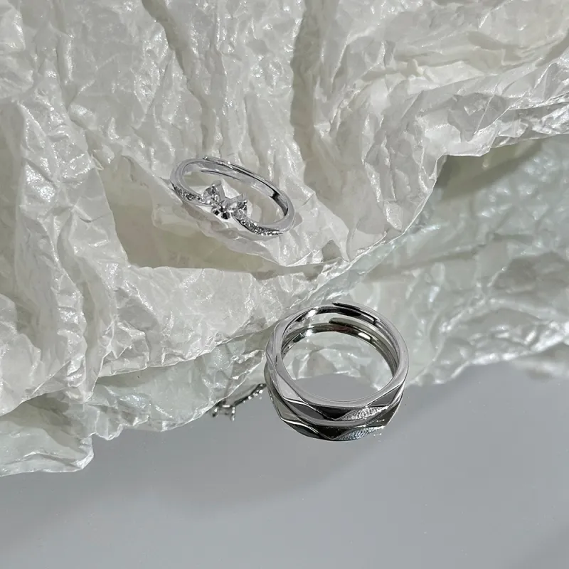 CLARKIA FLOWER S925 Silver Rings Unisex-4