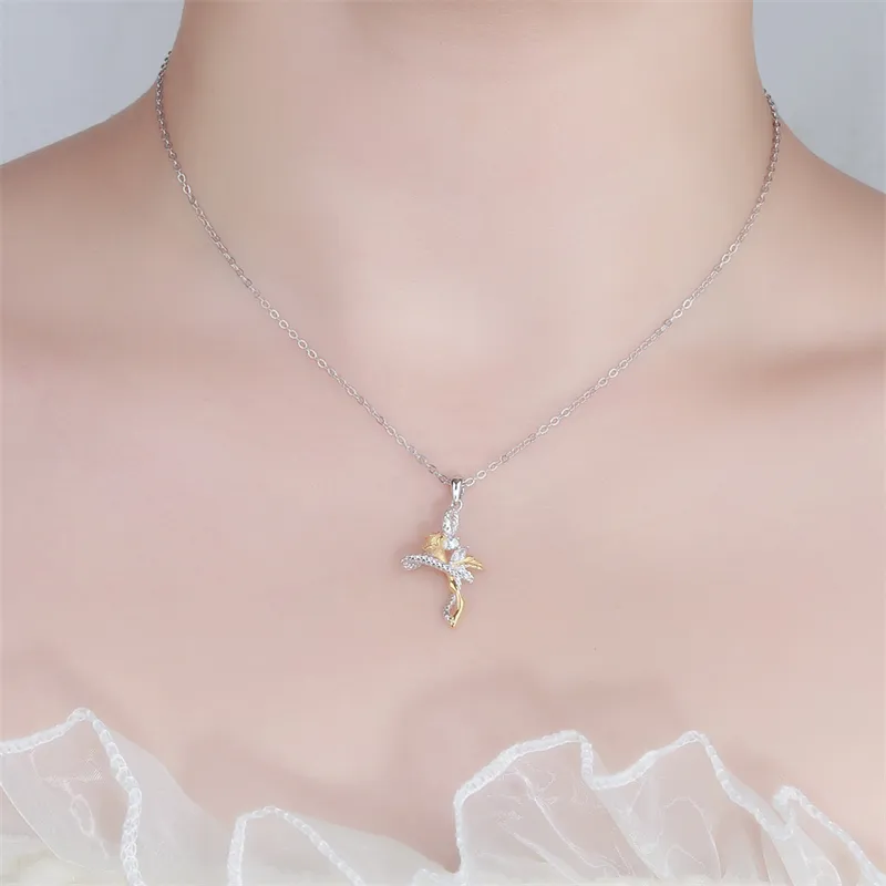 CLARKIA FLOWER S999 Fine Silver Necklaces Women's-2