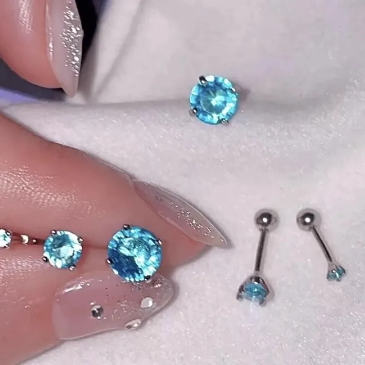 CLARKIA FLOWER Alloy Stud Earrings Unisex-5
