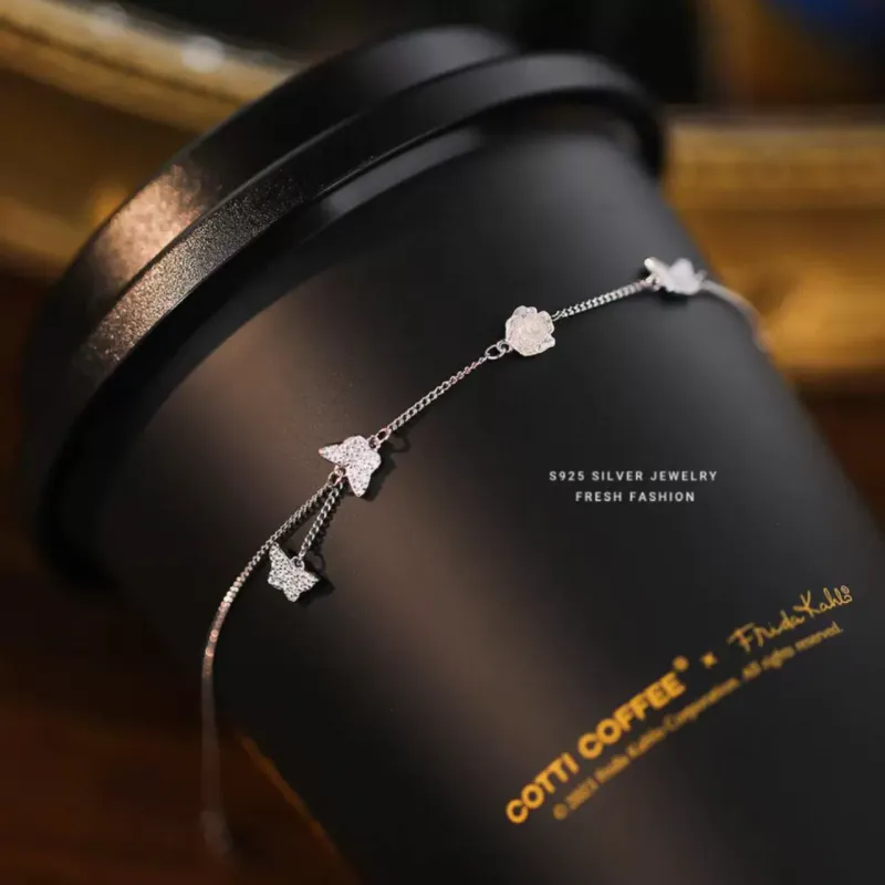 CLARKIA FLOWER S925 Silver Bracelets Women's-4