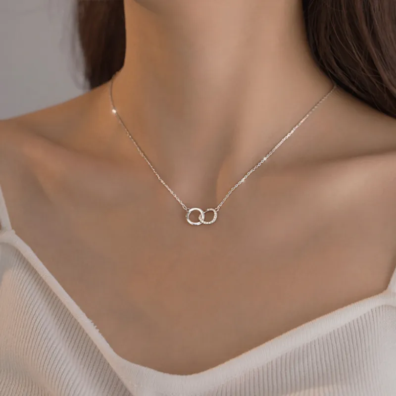 CLARKIA FLOWER 925 Sterling Silver Necklaces Women's-2