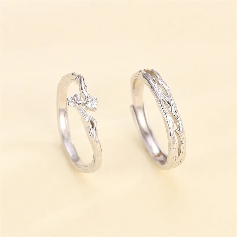 CLARKIA FLOWER S999 Fine Silver Rings Unisex-4