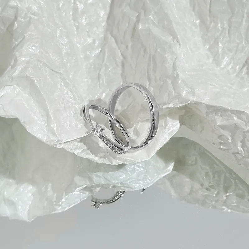 CLARKIA FLOWER 925 Sterling Silver Rings Unisex-4