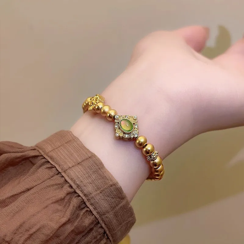 CLARKIA FLOWER Gold Plated Copper Bracelets Women's-4