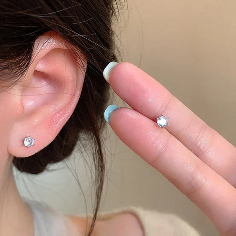 CLARKIA FLOWER Alloy Stud Earrings Unisex-4