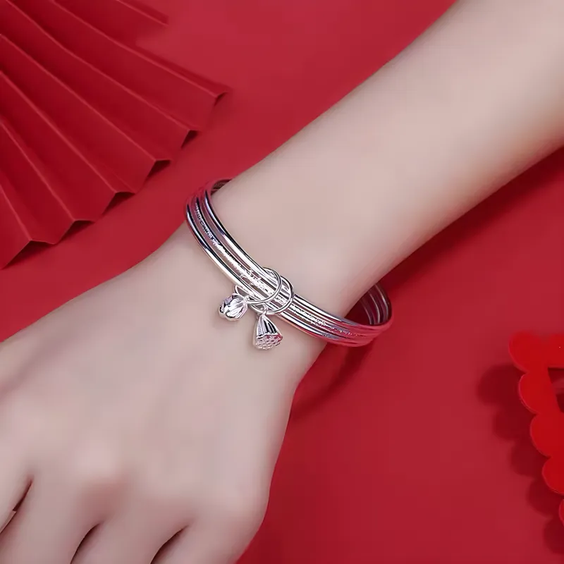 CLARKIA FLOWER Copper Bangles Women's-5