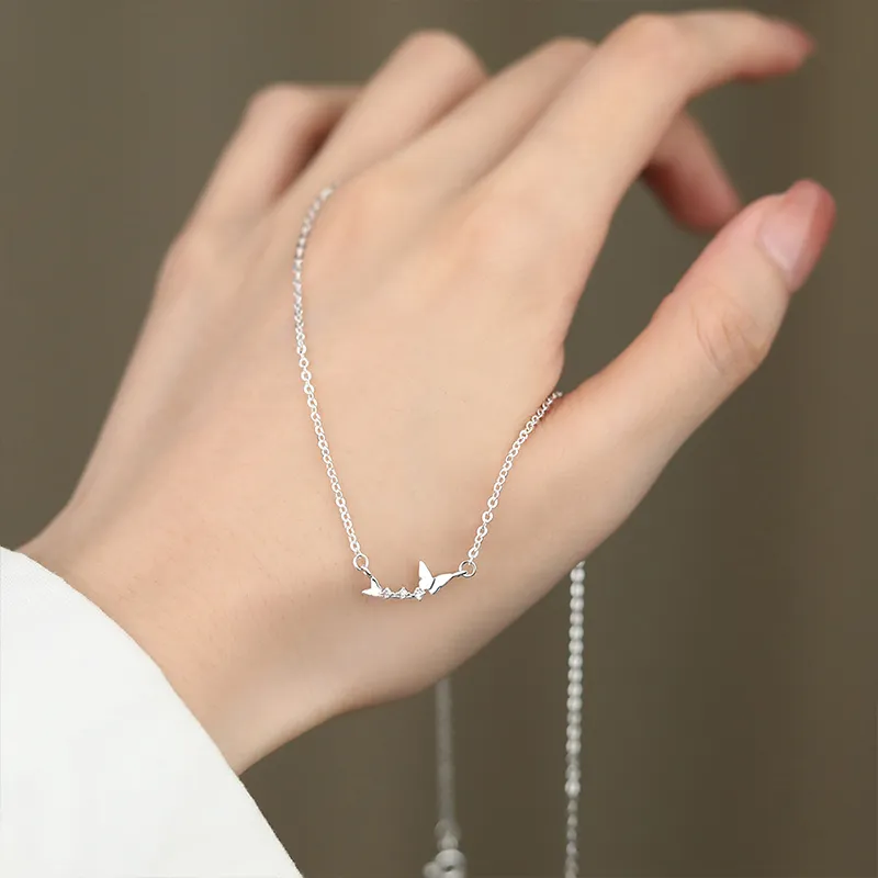CLARKIA FLOWER S999 Fine Silver Necklaces Women's-3