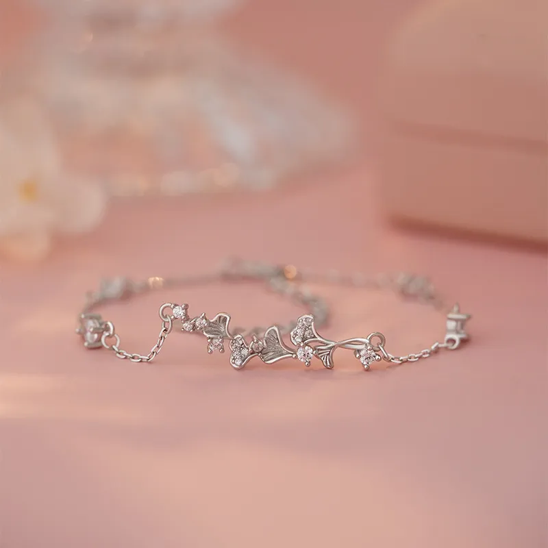 CLARKIA FLOWER 999 Fine Silver Bracelets Women's-3