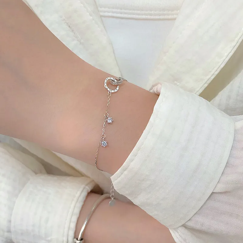 CLARKIA FLOWER S925 Silver Bracelets Women's-7