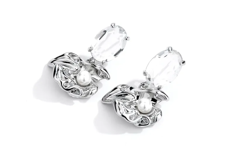 CLARKIA FLOWER Copper Stud Earrings Women's-4