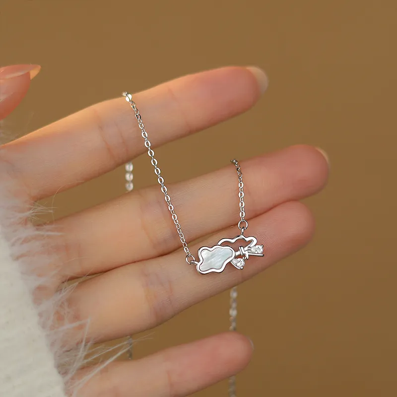 CLARKIA FLOWER S999 Fine Silver Necklaces Women's-5
