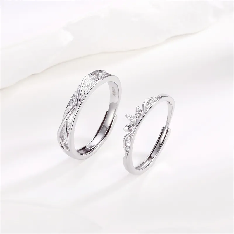 CLARKIA FLOWER 999 Fine Silver Rings Unisex-4