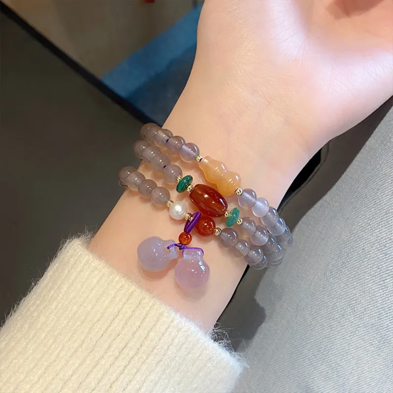 CLARKIA FLOWER Agate Bracelets Women's-5