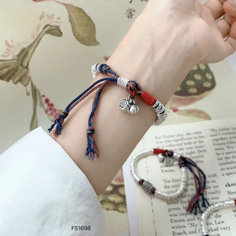 CLARKIA FLOWER 999 Fine Silver Bracelets Unisex-1